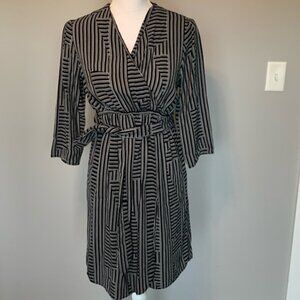 Women’s  black & white midi dress size 6